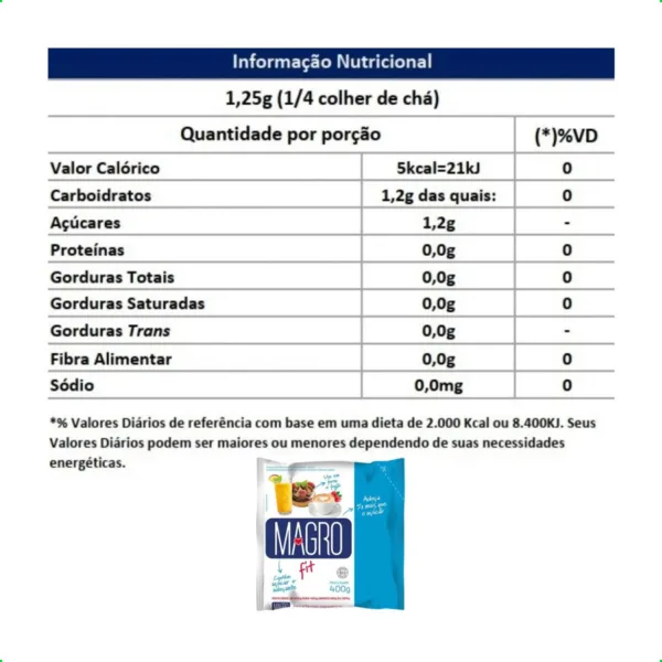 Adoçante Fit Magro 400g - Image 3