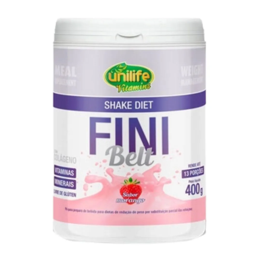 Shake Diet Fini Belt  Morango 400g Unilife