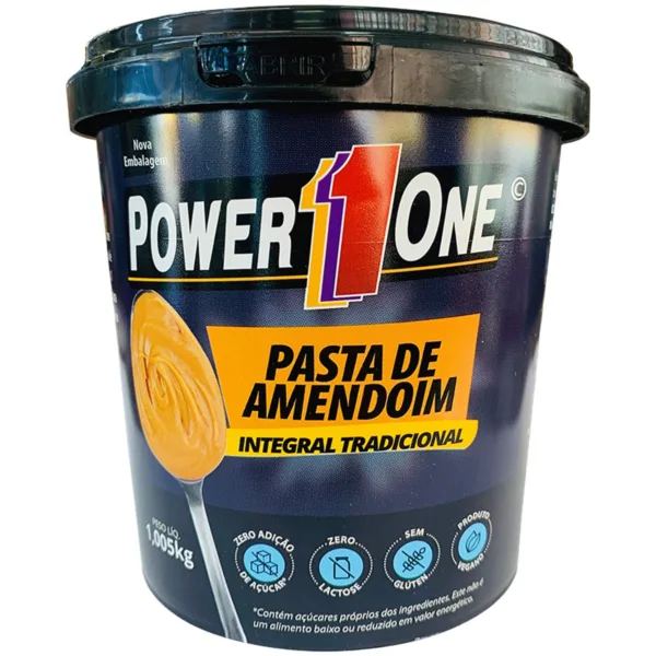 Pasta de Amendoim Integral tradicional 1k Power 1 one