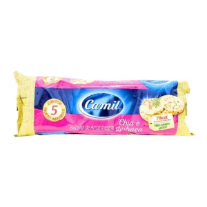 Biscoito de Arroz Integral Chia e Linhaça 90g Camil