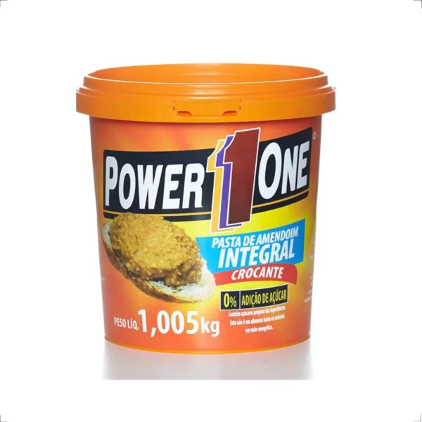 Pasta de Amendoim Integral Crocante 1k Power 1 One