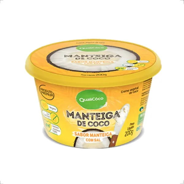 Manteiga de coco com sal 200g Qualicoco