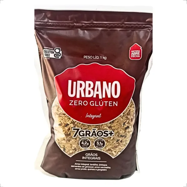 Arroz 7 grãos integrais Zero Glúten 1k Urbano