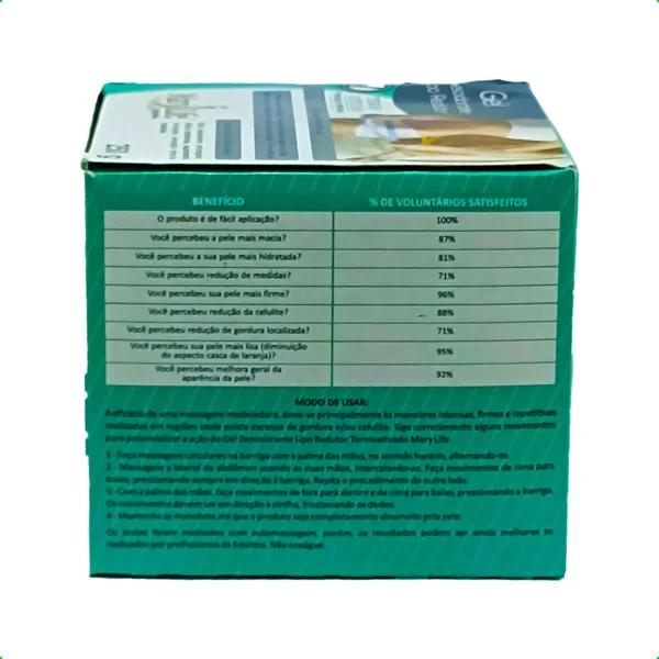 Gel lipo redutor 250g mary life Bio instinto - Imagem 3