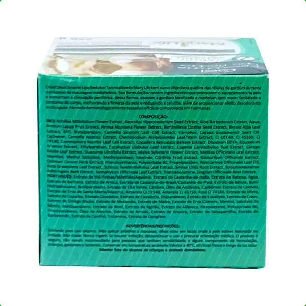 Gel lipo redutor 250g mary life Bio instinto - Imagem 5