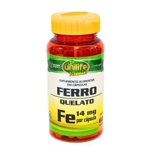 Ferro Quelato Fe 500mg 60caps Unilife