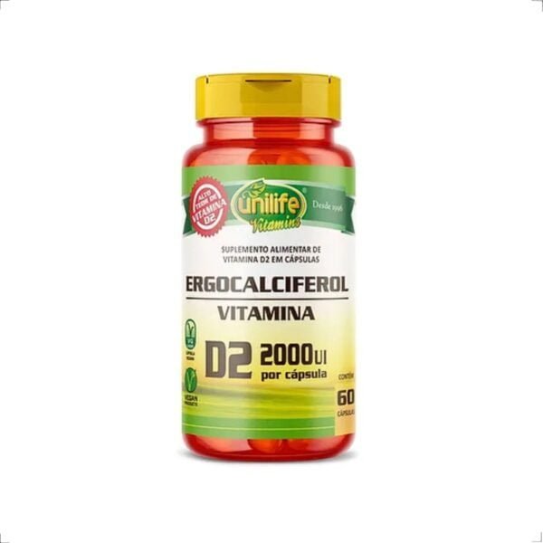 D2 Ergocalciferol 470mg 60 caps 2000UI Unilife