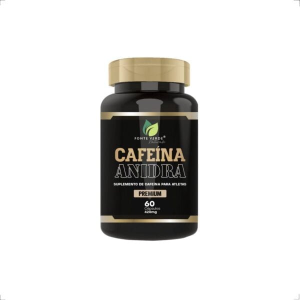 Cafeína Anidra 60 caps 420mg Fonte Verde
