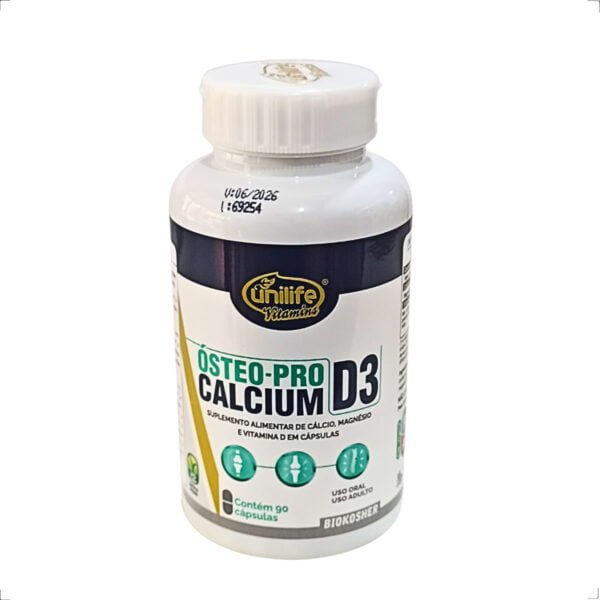 Ósteo pro Calcium D3 90 caps 950mg Unilife - Imagem 2