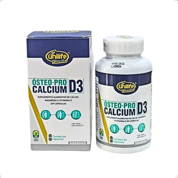 Ósteo pro Calcium D3 90 caps 950mg Unilife