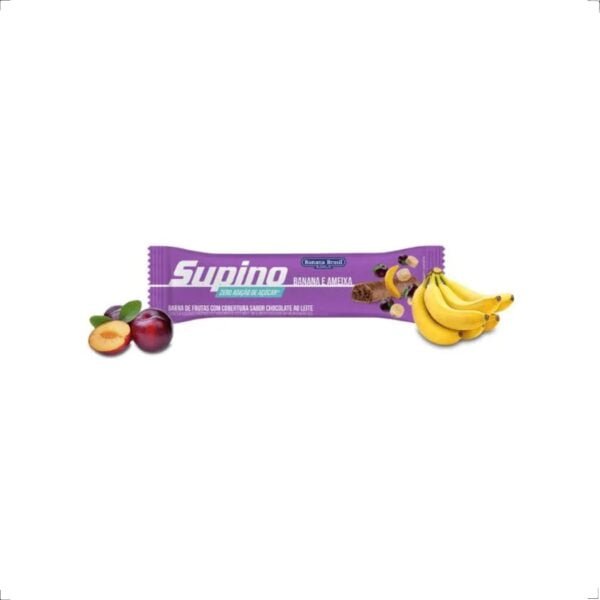Barra de Frutas Banana e ameixa ZERO açucares 24g Supino