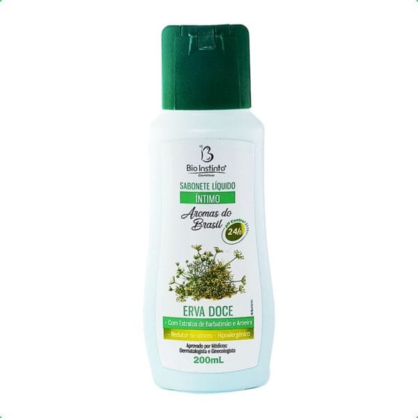 Sabonete Líquido íntimo 200ml Erva doce aromas do Brasil Bio instinto