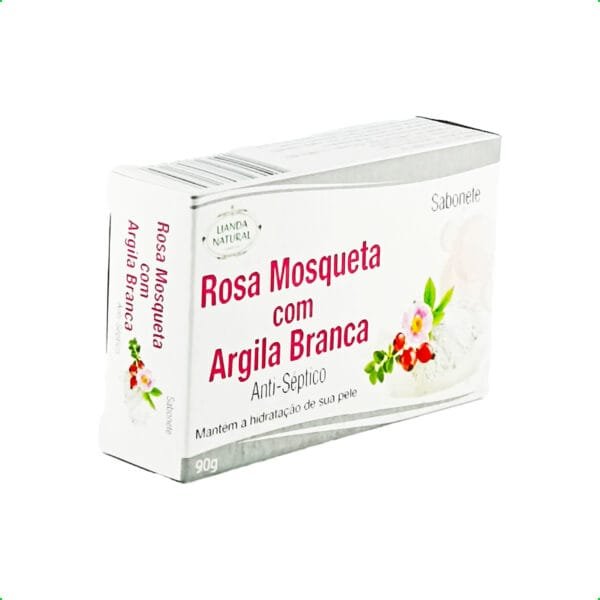 Sabonete Rosa Mosqueta com Argila Branca Anti-Séptico 90g - Image 2