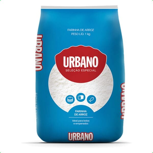 Farinha de Arroz Zero Glúten 1kg Urbano