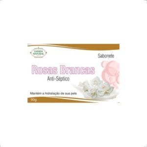 Sabonete Rosas Branca Anti-Séptico 90g Lianda Natural