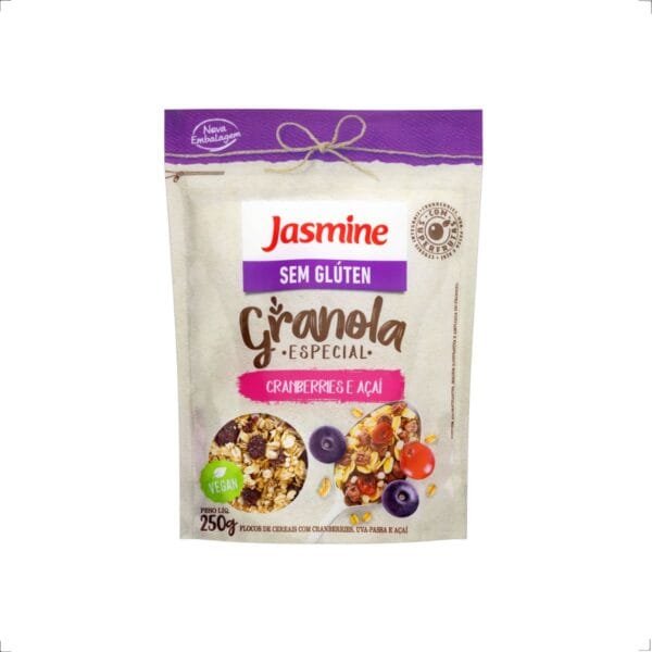 Granola Cranberries e Açaí 250g Jasmine