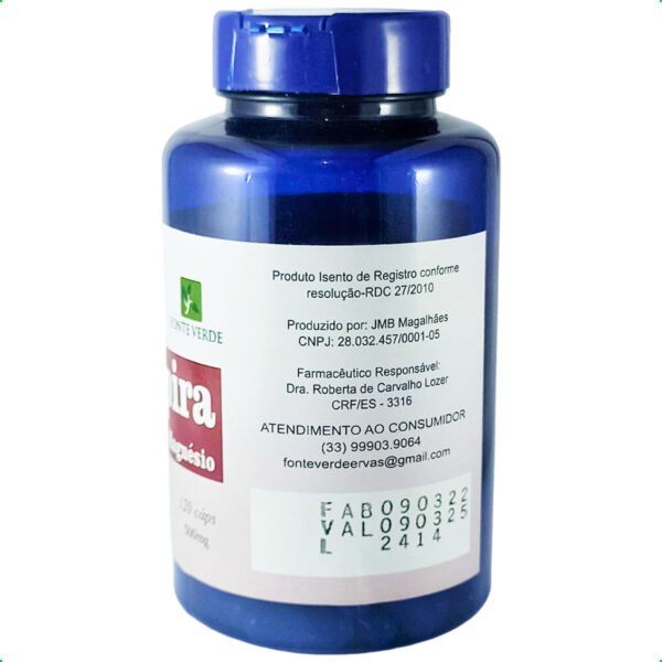 Sucupira com Cloreto de Magnésio 120 caps 500 mg - Image 2