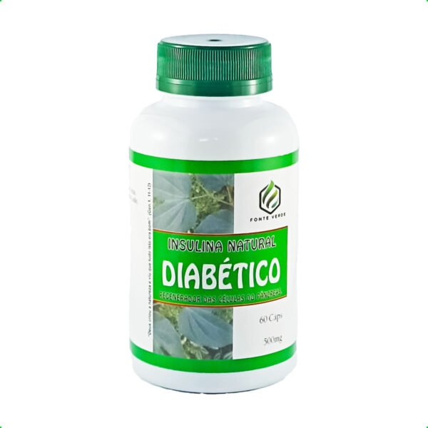 Insulina Natural Diabético 60 caps 500mg Fonte Verde - Imagem 2