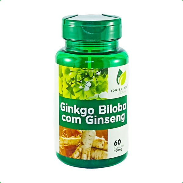 Ginkgo Biloba com Ginseng 60 cps 500mg
