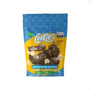 Cookies Banana cobertura de chocolate Zero Açúcares 120g Vitao