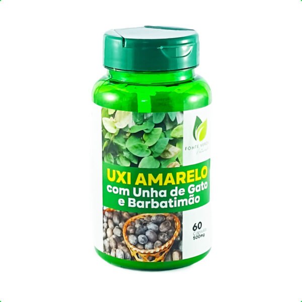 Uxi Amarelo com Unha de Gato e Barbatimão 60 caps 500mg - Image 2