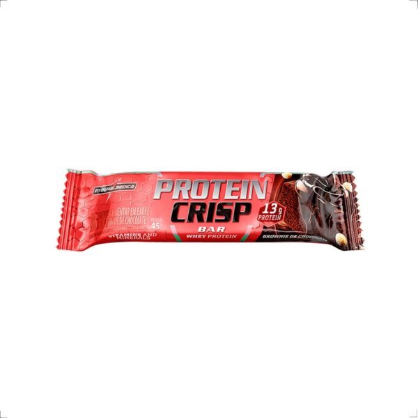 Barra Crisp Protein Brownie de Chocolate 12g 45g Integral Medica