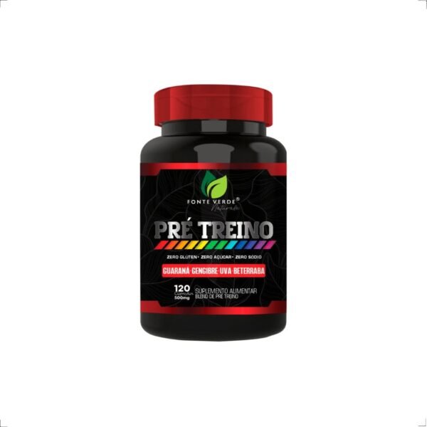 Pré Treino 500mg 120caps Fonte verde