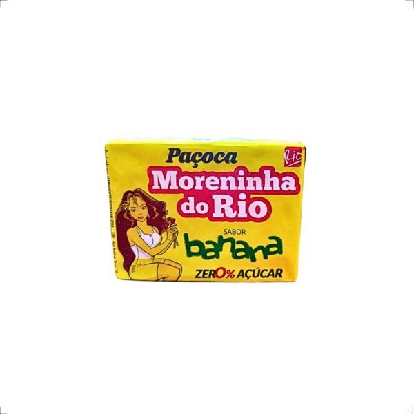 Paçoca sabor Banana Moreninha Rio Zero 23g