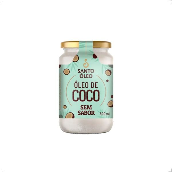 Óleo de coco sem sabor Santo Óleo 500ml