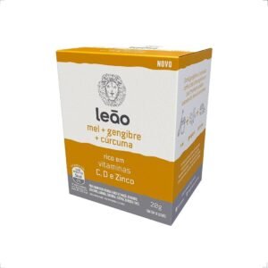 Chá Mel, Gengibre e Curcuma 20g Leão