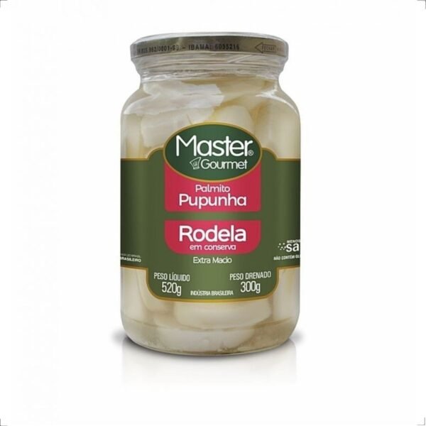 Palmito Pupunha Rodela 520g Master Gourmet