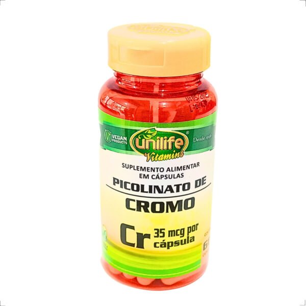 Picolinato de Cromo 60caps 35mcg 500mg Unilife