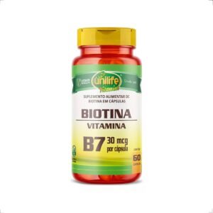B7 Biotina 500mg 60 caps  Unilife