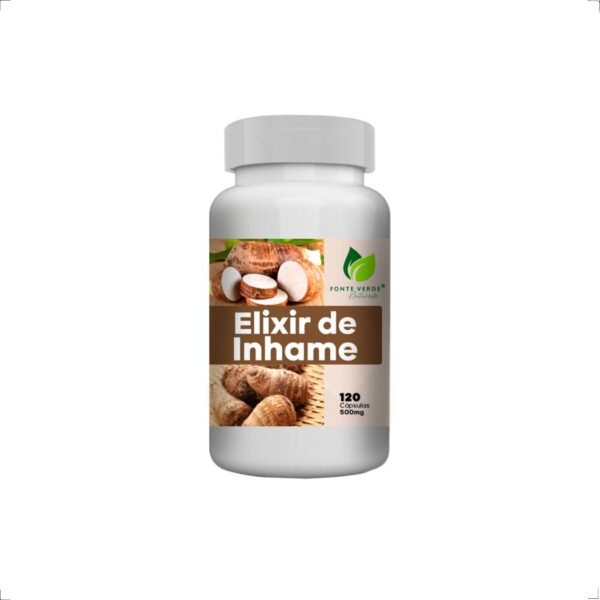 Elixir de Inhame 500mg 60 caps Fonte Verde