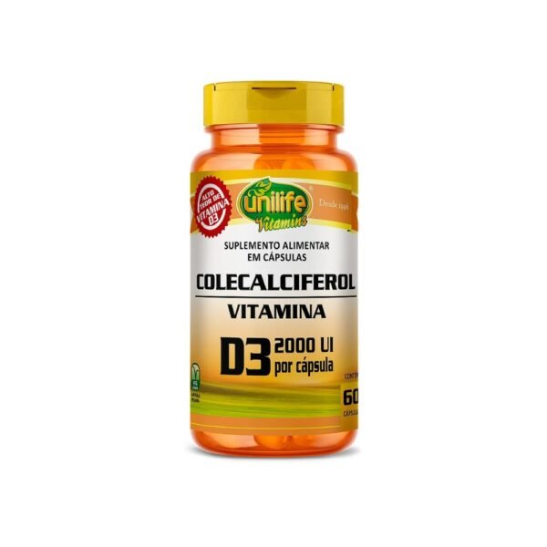Vitamina D3 Colecalciferol 470mg 60 caps Unilife