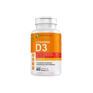 Vitamina D3 2.000 UI 350mg 60 caps Floral Ervas