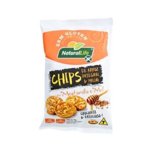 Chips de Arroz e Milho Mostarda e Mel 70g NaturalLife